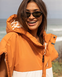 Apex Poncho-Terracotta